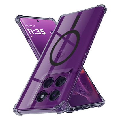 Funda MagSafe para Motorola Edge 60 Pro, Techsuit, Transparente a prueba de golpes, Ahumado