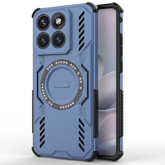 Funda MagSafe para Motorola Edge 70 Fusion, Techsuit, ArmorMag, Azul