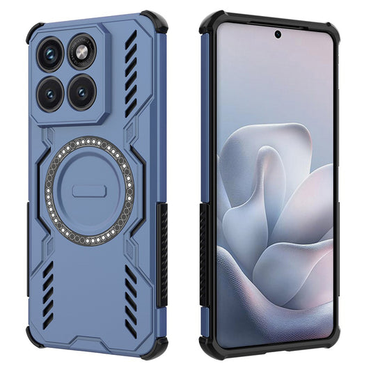 Funda MagSafe para Motorola Edge 70 Fusion, Techsuit, ArmorMag, Azul