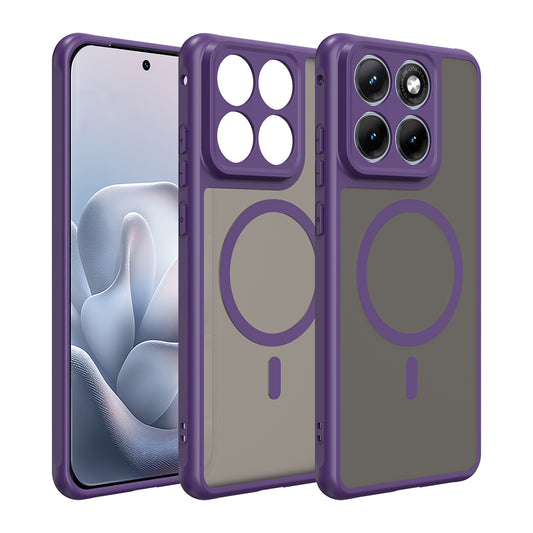 Funda MagSafe para Motorola Edge 70 Fusion, Techsuit, HaloFrost II, Morado