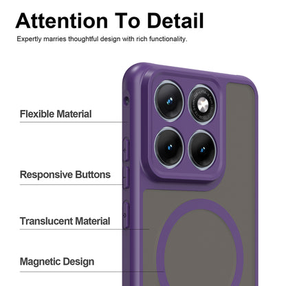 Funda MagSafe para Motorola Edge 70 Fusion, Techsuit, HaloFrost II, Morado