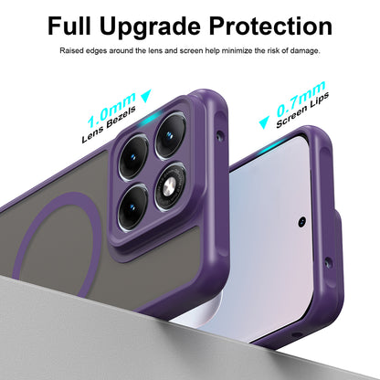 Funda MagSafe para Motorola Edge 70 Fusion, Techsuit, HaloFrost II, Morado
