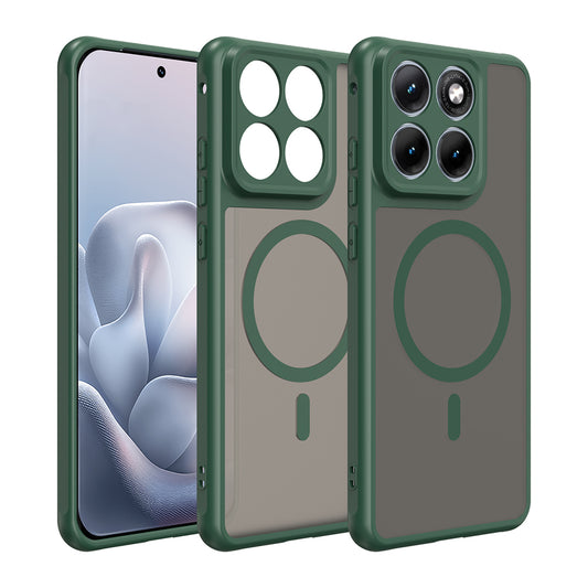 Funda MagSafe para Motorola Edge 70 Fusion, Techsuit, HaloFrost II, Verde