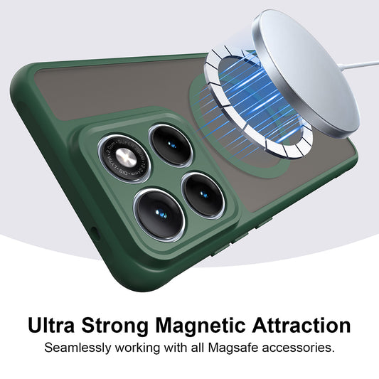 Funda MagSafe para Motorola Edge 70 Fusion, Techsuit, HaloFrost II, Verde