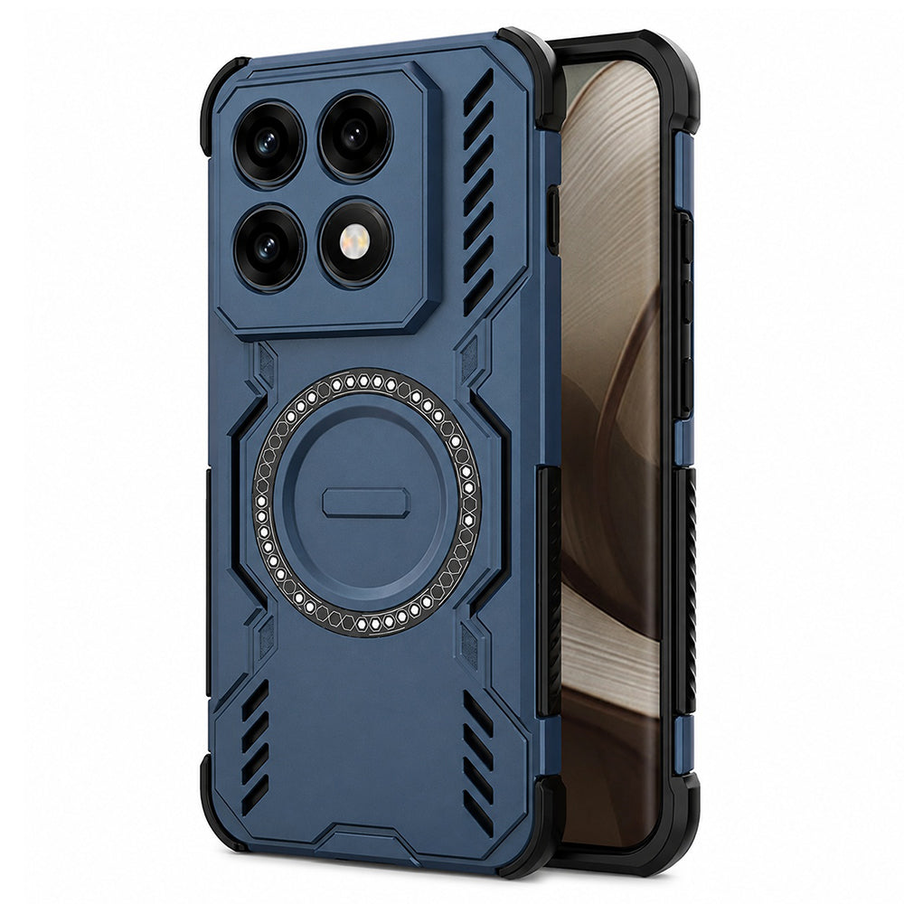Funda MagSafe para Motorola Edge 70 Pro, Techsuit, ArmorMag, Azul