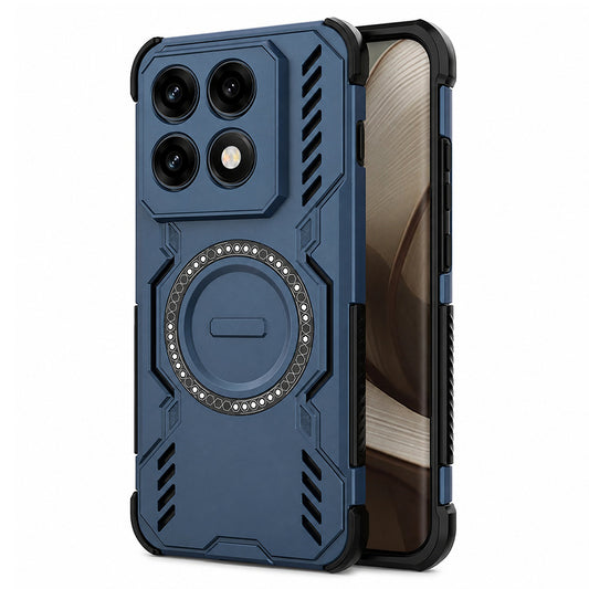 Funda MagSafe para Motorola Edge 70 Pro, Techsuit, ArmorMag, Azul
