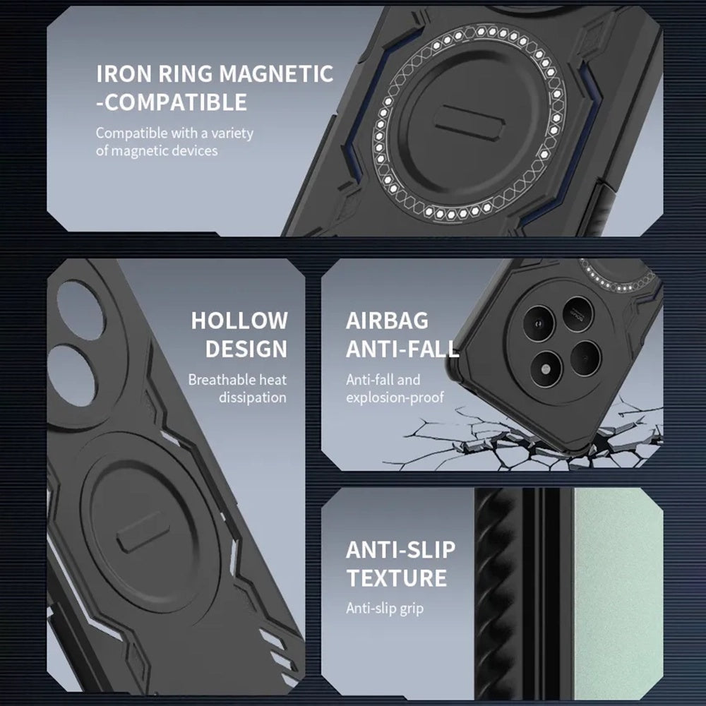Funda MagSafe para Motorola Edge 70 Pro, Techsuit, ArmorMag, Negra
