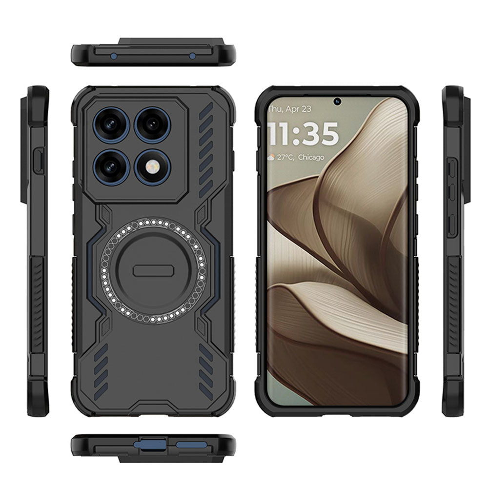 Funda MagSafe para Motorola Edge 70 Pro, Techsuit, ArmorMag, Negra