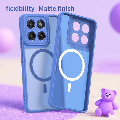 Funda MagSafe para Motorola Edge 70, Techsuit, HaloFrost II, Azul