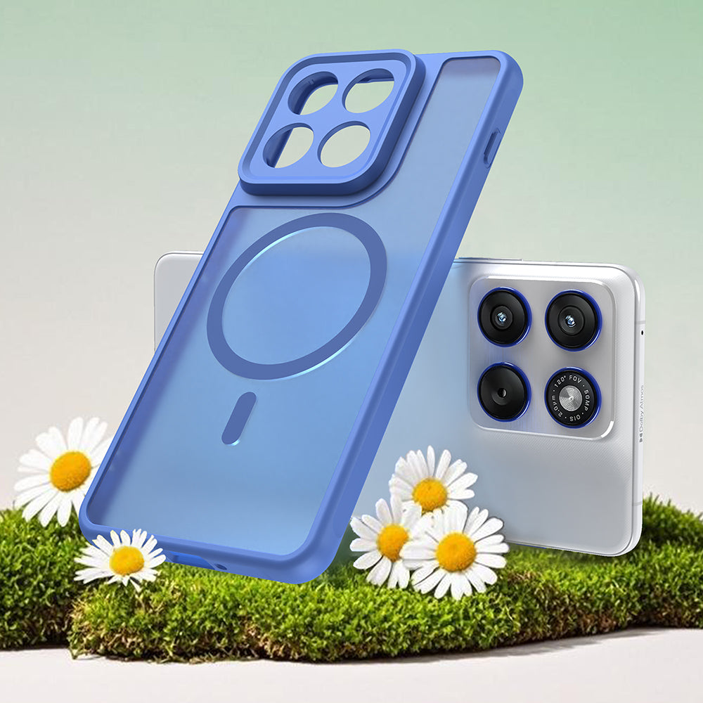 Funda MagSafe para Motorola Edge 70, Techsuit, HaloFrost II, Azul