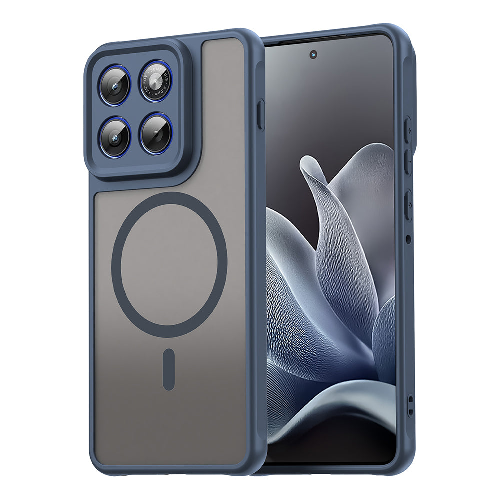 Funda MagSafe para Motorola Edge 70, Techsuit, HaloFrost II, Azul Marino