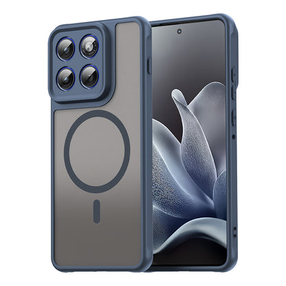 Funda MagSafe para Motorola Edge 70, Techsuit, HaloFrost II, Azul Marino