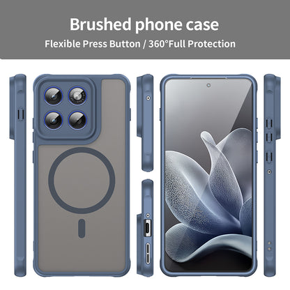 Funda MagSafe para Motorola Edge 70, Techsuit, HaloFrost II, Azul Marino