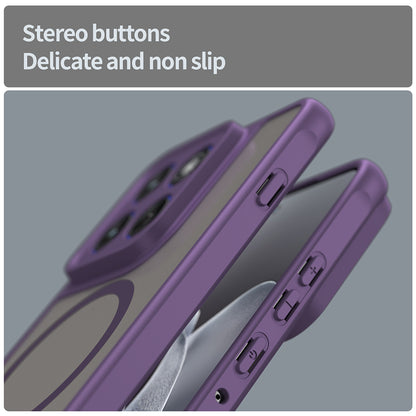 Funda MagSafe para Motorola Edge 70, Techsuit, HaloFrost II, Morado