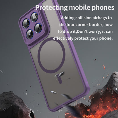 Funda MagSafe para Motorola Edge 70, Techsuit, HaloFrost II, Morado