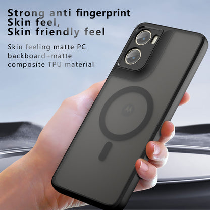 Funda MagSafe para Motorola Moto G06, Techsuit, PureFrost, Negra Satinada