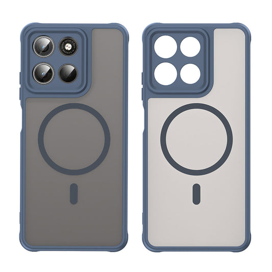 Funda MagSafe para Motorola Moto G47 / G37 Power / G37, Techsuit, HaloFrost II, Azul marino