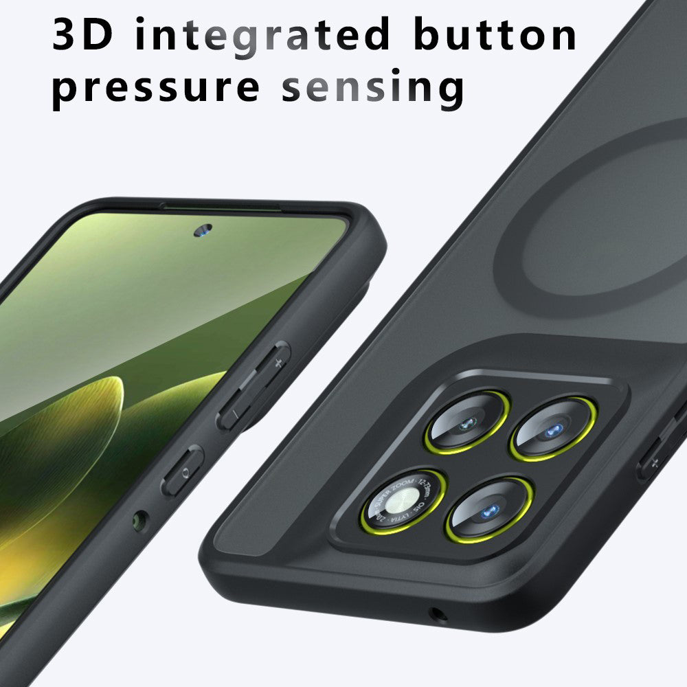 Funda MagSafe para Motorola Moto G67 Power / G57 Power, Techsuit, PureFrost, Negra Satinada