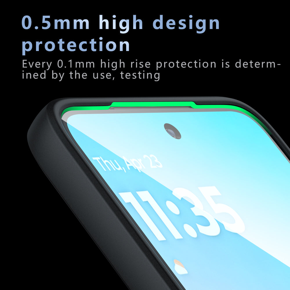 Funda MagSafe para Motorola Moto G77 / G67, Techsuit, PureFrost, Negra Satinada