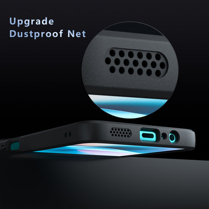 Funda MagSafe para Motorola Moto G77 / G67, Techsuit, PureFrost, Negra Satinada