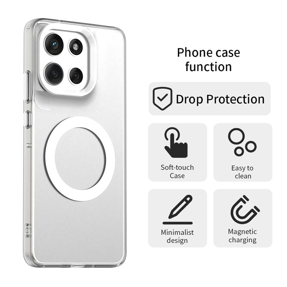 Funda MagSafe para Motorola Moto G86, Techsuit, CandyCase, Blanca