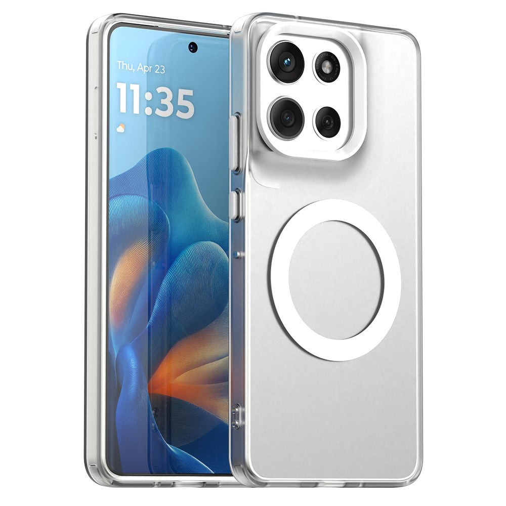 Funda MagSafe para Motorola Moto G86, Techsuit, CandyCase, Blanca