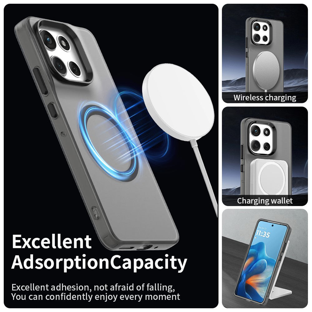 Funda MagSafe para Motorola Moto G86, Techsuit, CandyCase, Negra