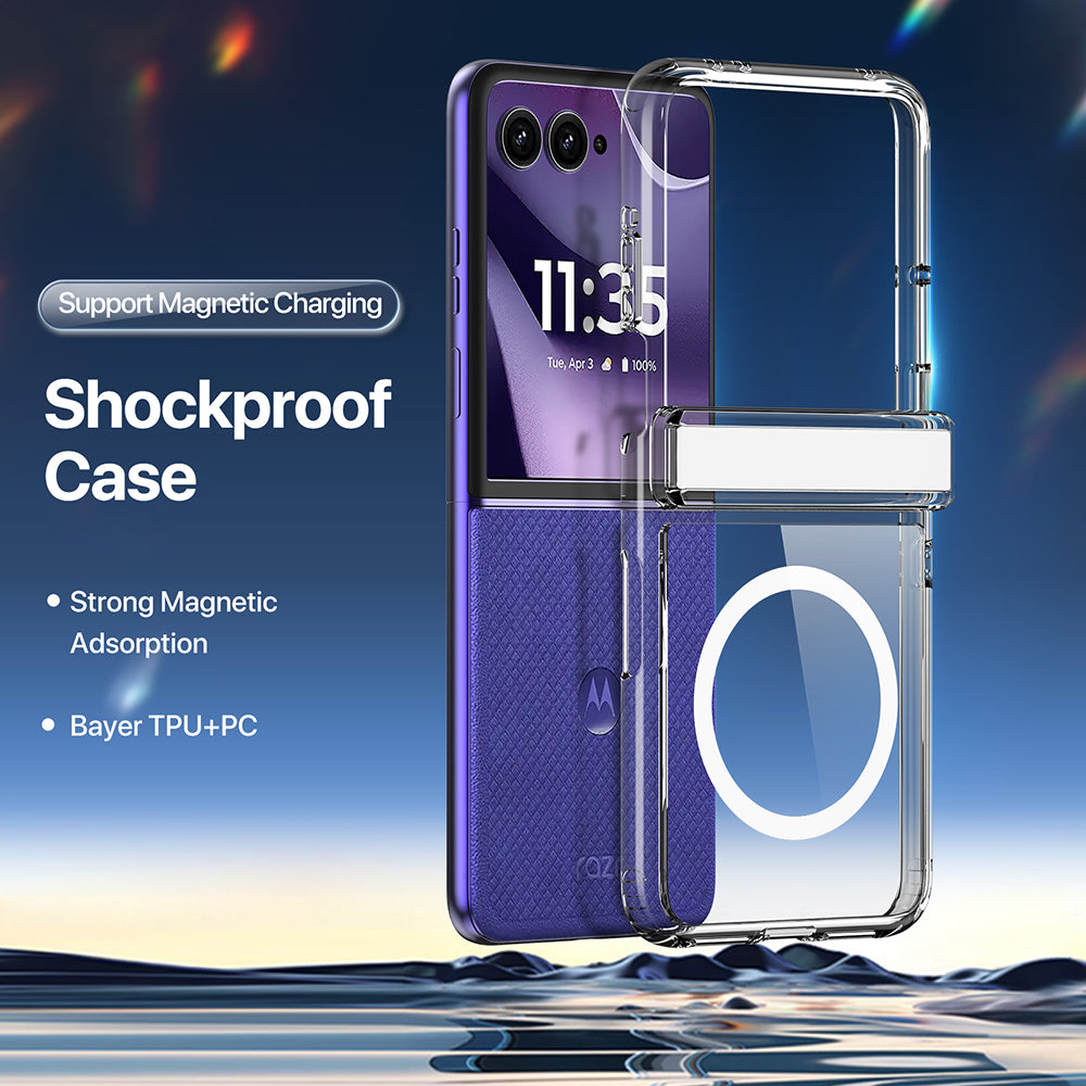Funda MagSafe para Motorola Razr 70 / Razr 60 / Razr 50, DUX DUCIS, Fina, Transparente