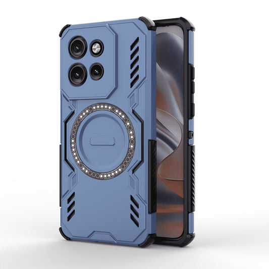 Funda MagSafe para Motorola ThinkPhone 25 / Edge 50 Neo, Techsuit, ArmorMag, Azul