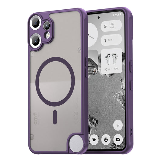 Funda MagSafe para Nothing CMF Phone 2 Pro, Techsuit, HaloFrost II, Morado