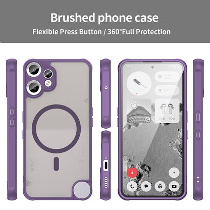 Funda MagSafe para Nothing CMF Phone 2 Pro, Techsuit, HaloFrost II, Morado