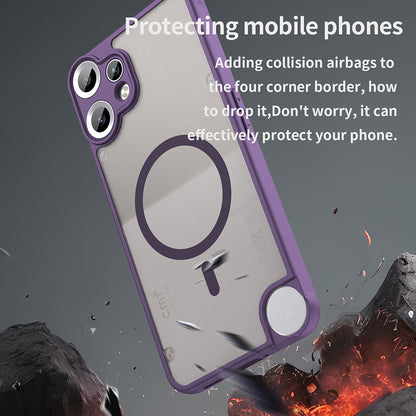 Funda MagSafe para Nothing CMF Phone 2 Pro, Techsuit, HaloFrost II, Morado