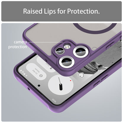 Funda MagSafe para Nothing CMF Phone 2 Pro, Techsuit, HaloFrost II, Morado