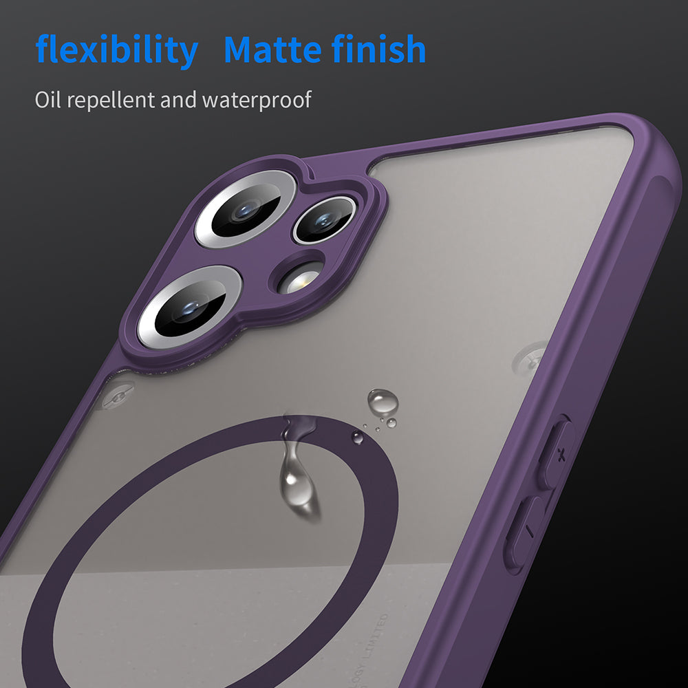 Funda MagSafe para Nothing CMF Phone 2 Pro, Techsuit, HaloFrost II, Morado