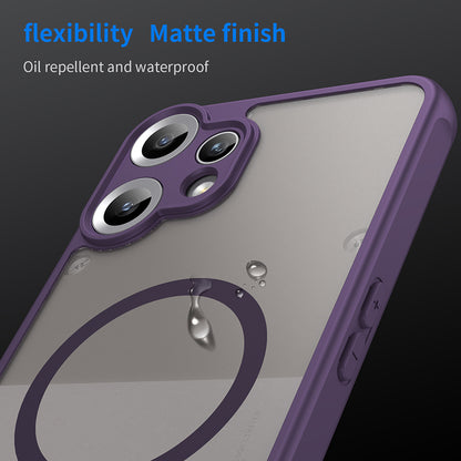Funda MagSafe para Nothing CMF Phone 2 Pro, Techsuit, HaloFrost II, Morado