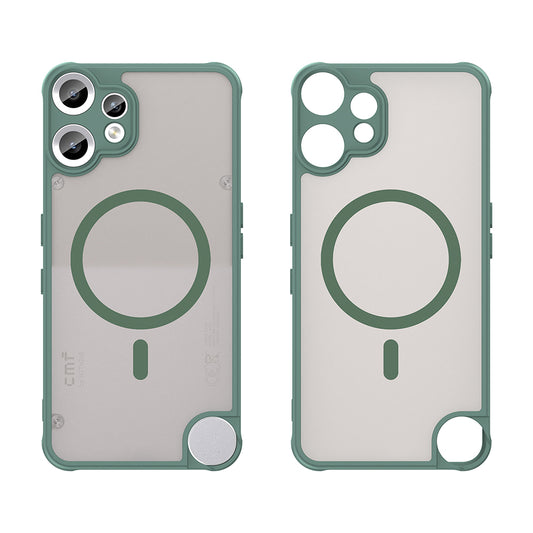 Funda MagSafe para Nothing CMF Phone 2 Pro, Techsuit, HaloFrost II, Verde