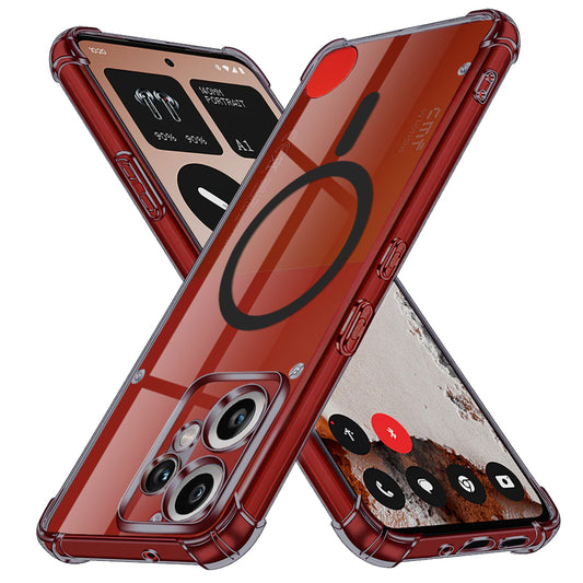 Funda MagSafe para Nothing CMF Phone 2 Pro, Techsuit, Transparente a prueba de golpes, Ahumada