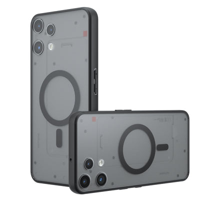 Funda MagSafe para Nothing Phone (3a) Lite, Techsuit, PureFrost, Negra Satinada