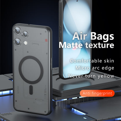 Funda MagSafe para Nothing Phone (3a) Lite, Techsuit, PureFrost, Negra Satinada