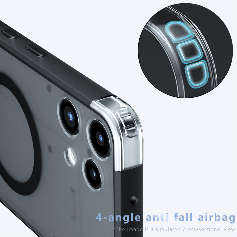 Funda MagSafe para Nothing Phone (3a) Lite, Techsuit, PureFrost, Negra Satinada