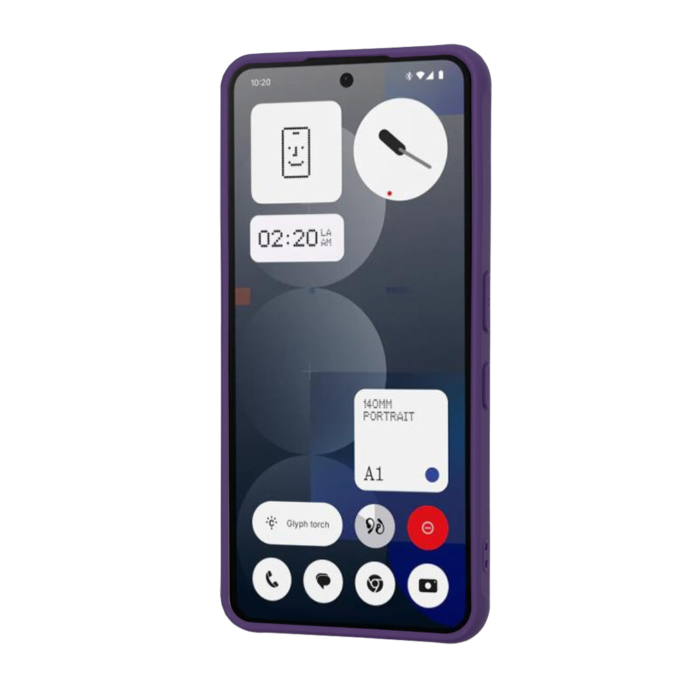 Funda MagSafe para Nothing Phone (3a) Pro, Techsuit, HaloFrost, Morado Oscuro