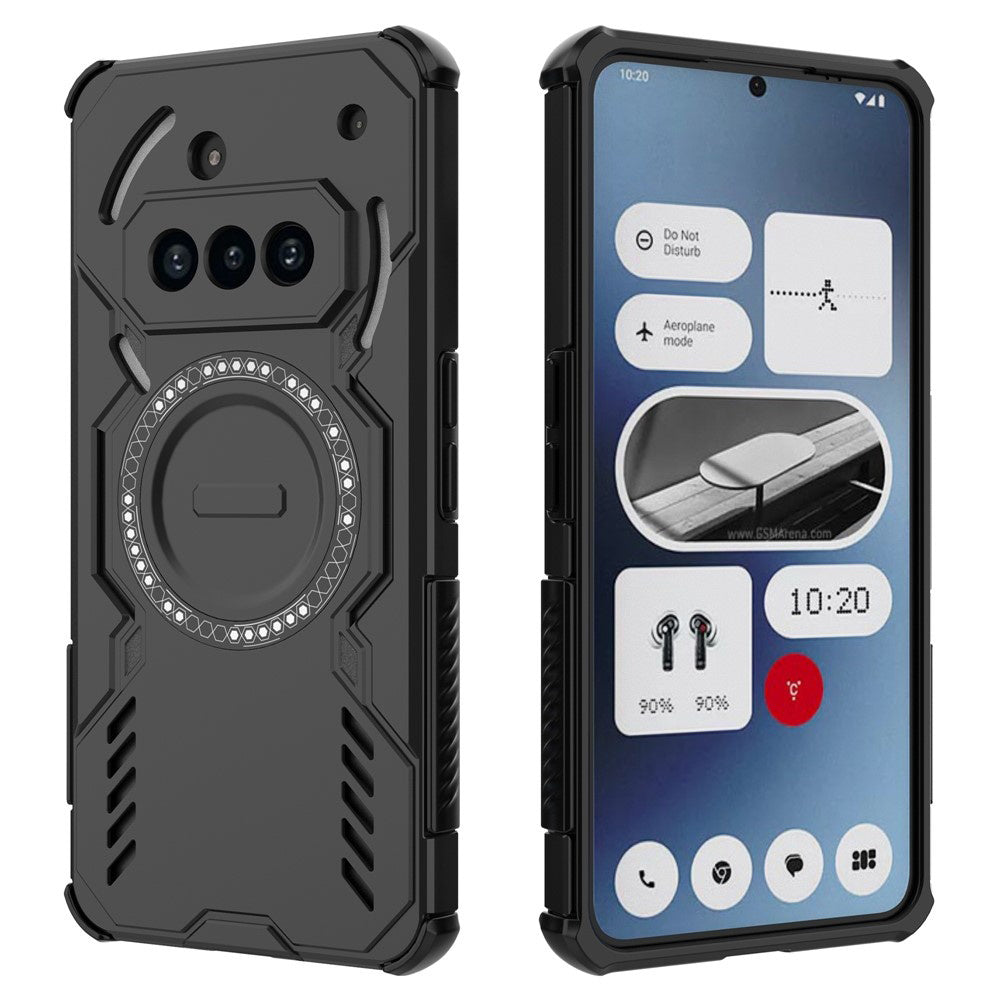 Funda MagSafe para Nothing Phone (3a), Techsuit, ArmorMag, Negra