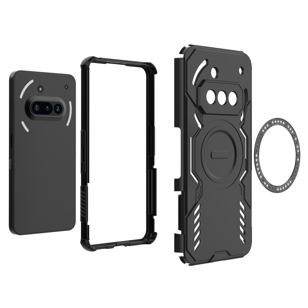 Funda MagSafe para Nothing Phone (3a), Techsuit, ArmorMag, Negra