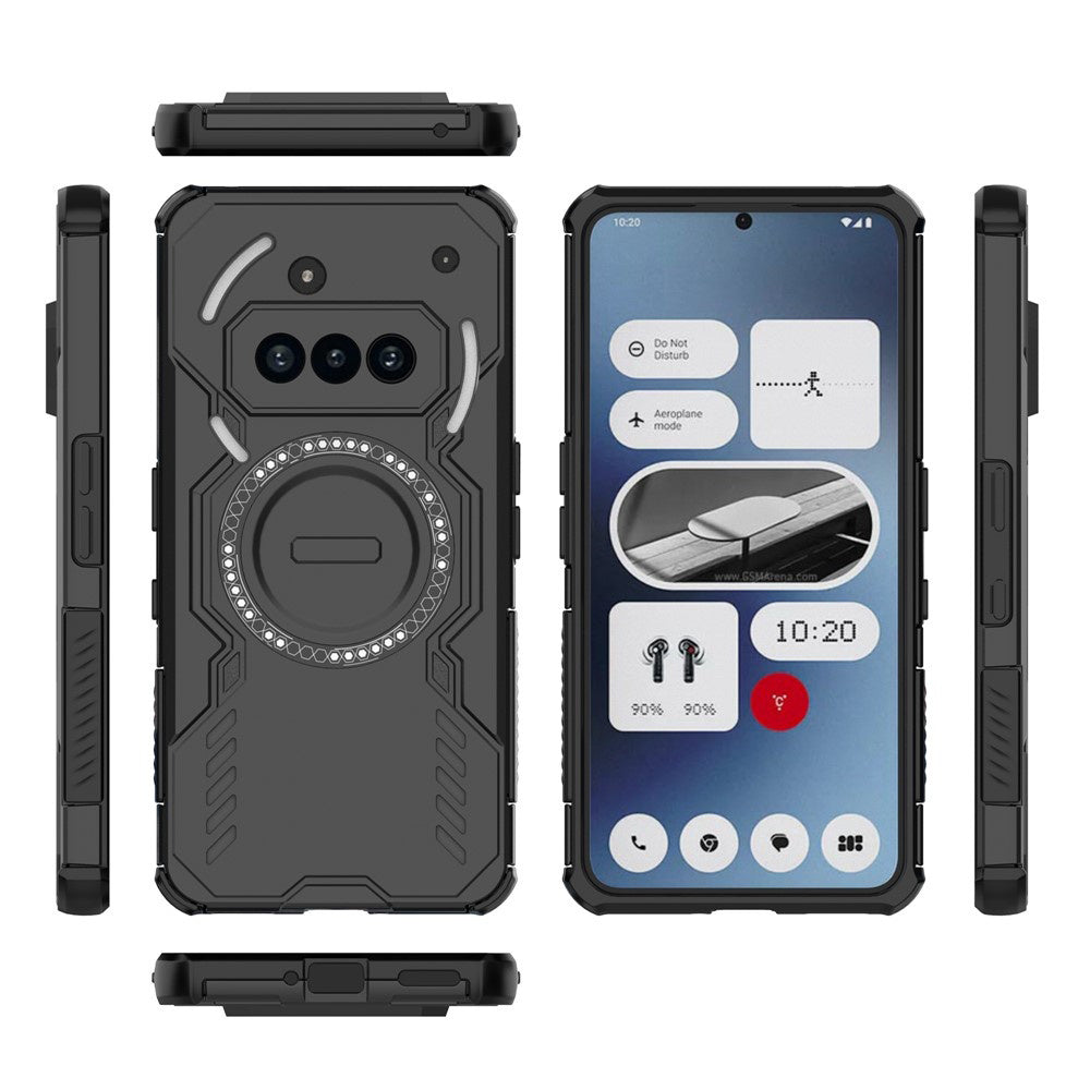 Funda MagSafe para Nothing Phone (3a), Techsuit, ArmorMag, Negra