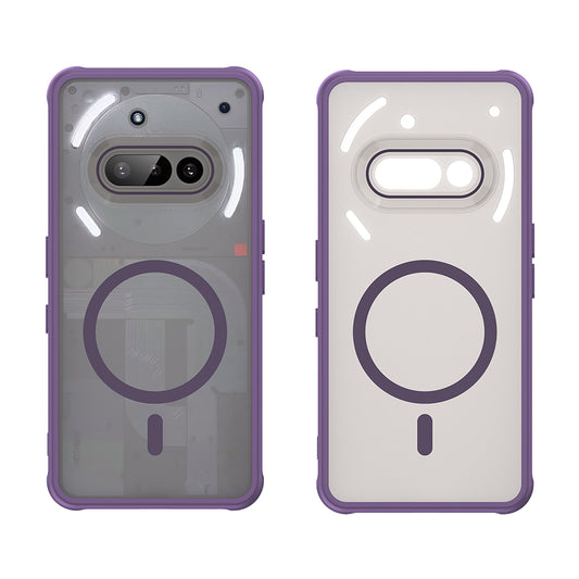 Funda MagSafe para Nothing Phone (3a), Techsuit, HaloFrost II, Morado
