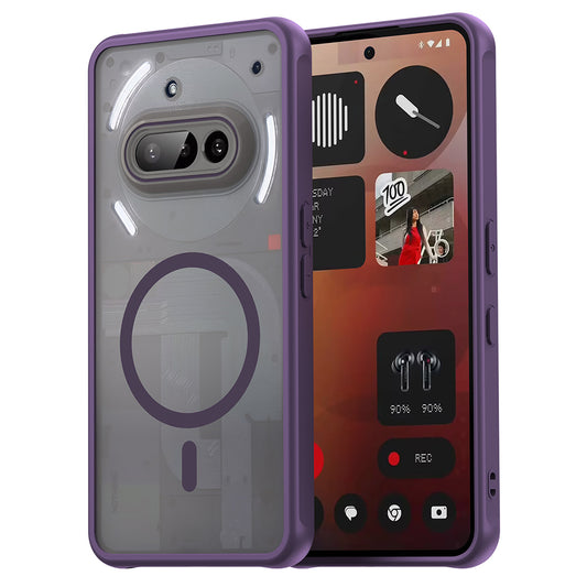 Funda MagSafe para Nothing Phone (3a), Techsuit, HaloFrost II, Morado