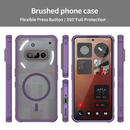 Funda MagSafe para Nothing Phone (3a), Techsuit, HaloFrost II, Morado