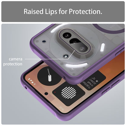 Funda MagSafe para Nothing Phone (3a), Techsuit, HaloFrost II, Morado