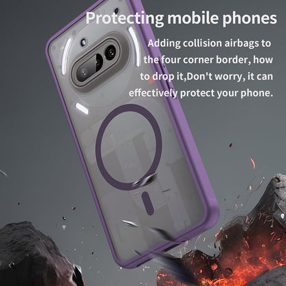 Funda MagSafe para Nothing Phone (3a), Techsuit, HaloFrost II, Morado