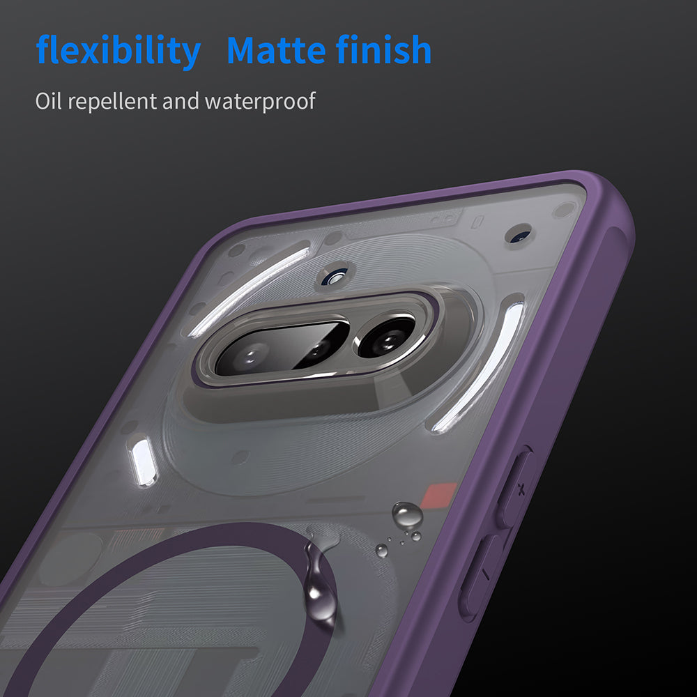 Funda MagSafe para Nothing Phone (3a), Techsuit, HaloFrost II, Morado